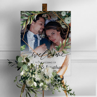 Póster Boda de bienvenida Floral Poster