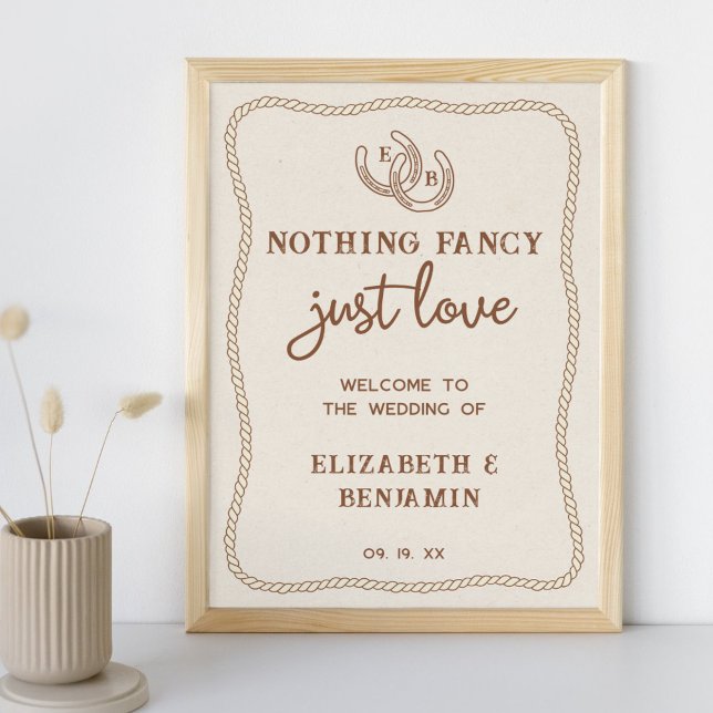 Póster Boda de bienvenida occidental sin lujos solo amor (Subido por el creador)