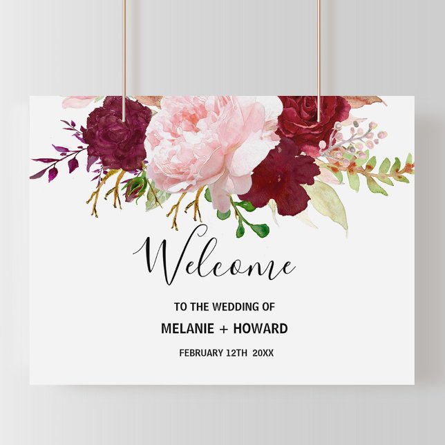 Póster Boda de bienvenida tropical y romántica (Subido por el creador)