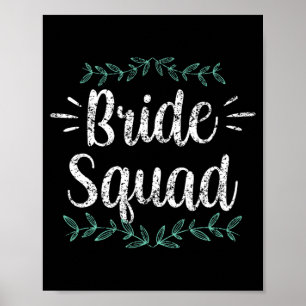 Póster Boda de Bride Fiesta Bachelorette Cute