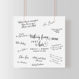 Póster Boda de caligrafía del sur Poster de firma de invi