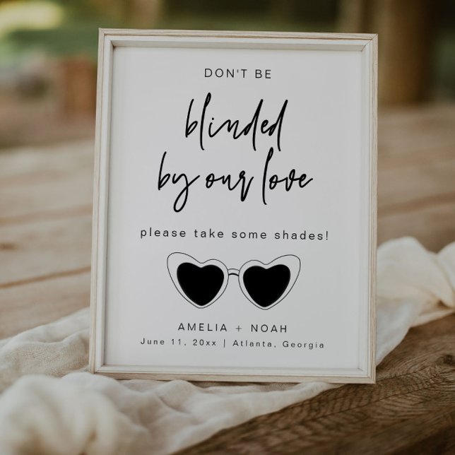Póster Boda de caligrafía moderna Gafas de sol Rótulo fav (Subido por el creador)