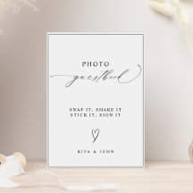 Boda de caligrafía moderna Rótulo de libros de fot