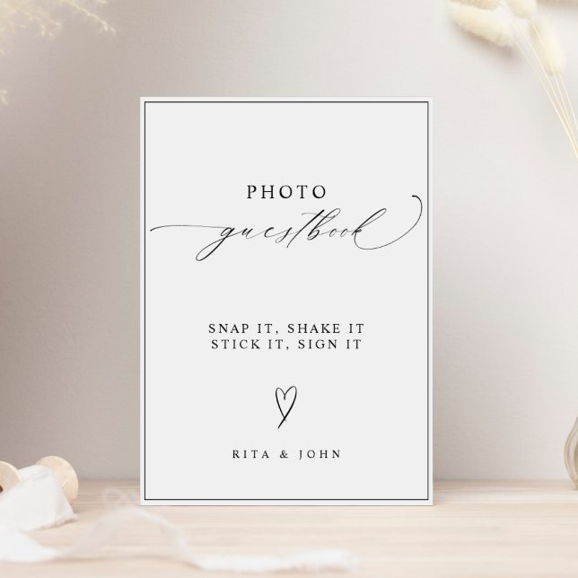 Póster Boda de caligrafía moderna Rótulo de libros de fot (Subido por el creador)