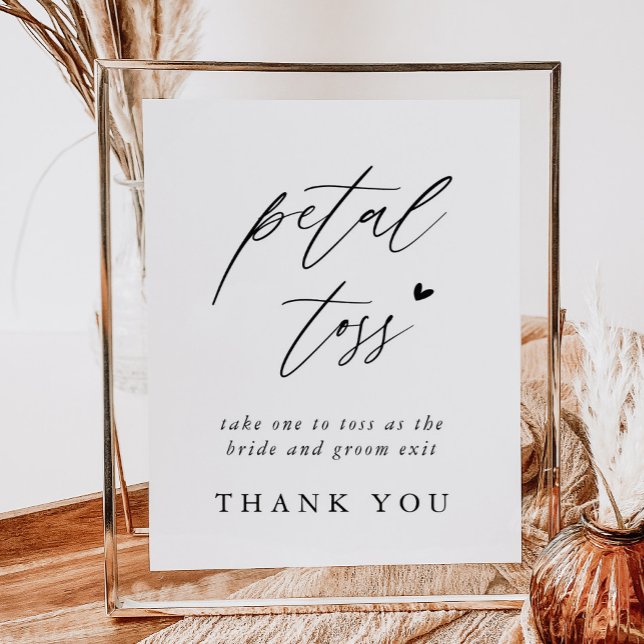 Póster Boda de caligrafía Petal Toss Despedir Rótulo (Subido por el creador)