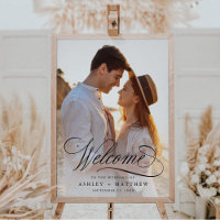 Boda de caligrafía romántica Rótulo fotográfico de