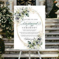 Boda de Ceremonia Desconectada Verde Menta Acuarel