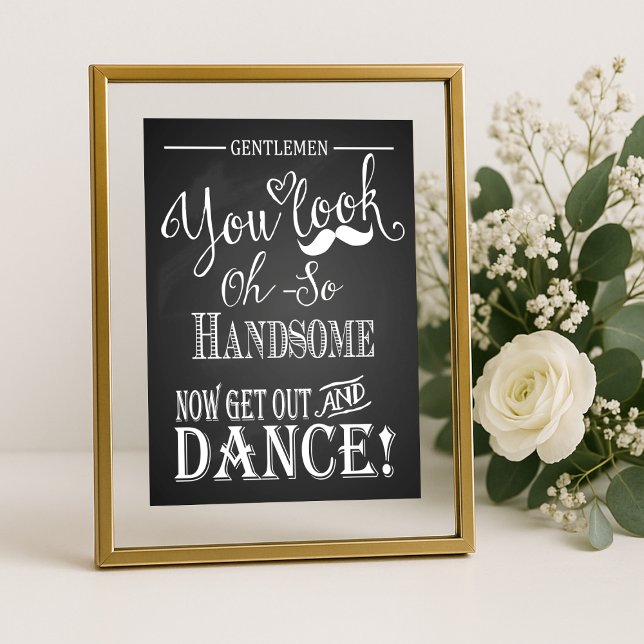 Póster Boda de Chalkboard Baño de la marca Gentleman (Subido por el creador)