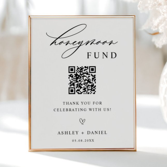 Póster Boda de código QR del Fondo de luna de miel (Subido por el creador)