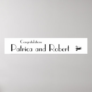 Póster Boda de Deco parisino