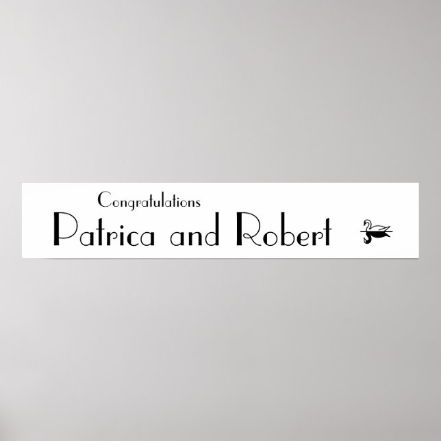 Póster Boda de Deco parisino (Frente)