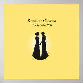 Póster Boda de dos novias