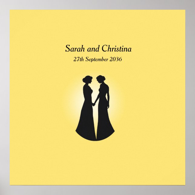 Póster Boda de dos novias (Frente)