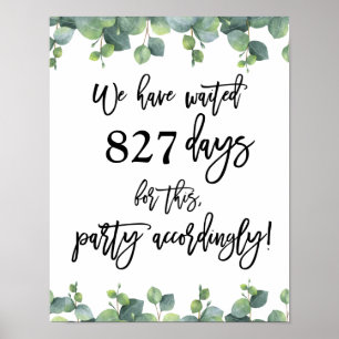 Póster Boda de Eucalipto que hemos esperado 