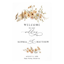 Boda de flores silvestres beige