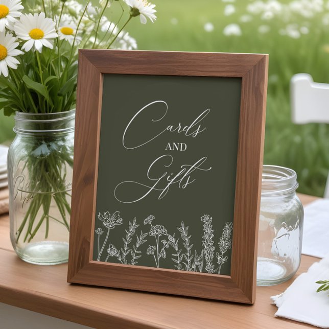 Póster Boda de flores silvestres Naranja quemada de tarje (Subido por el creador)