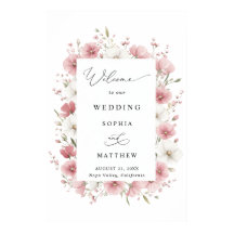 Boda de flores silvestres rosadas