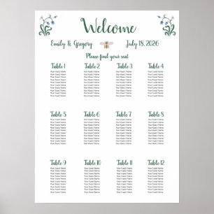 Póster Boda de Flores singulares
