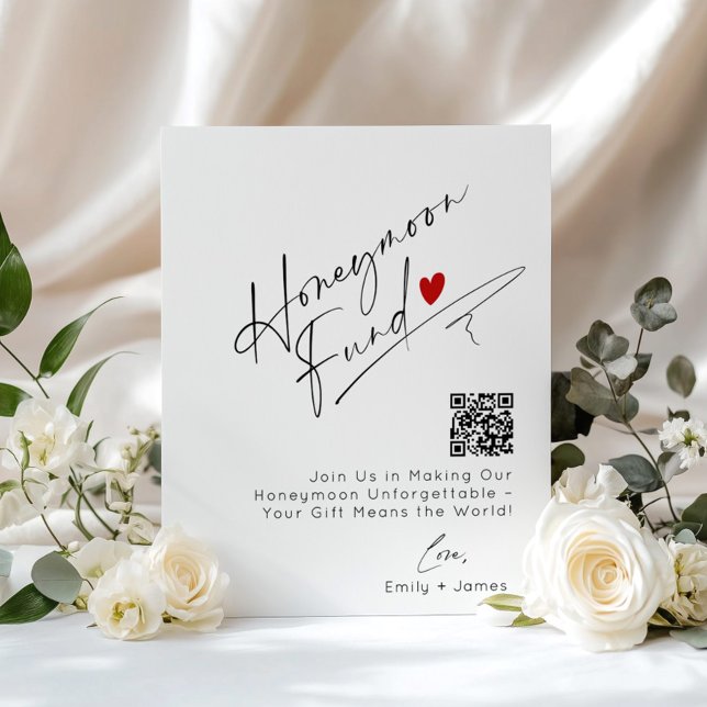 Póster Boda de fondos de luna de miel del código QR minim (Subido por el creador)