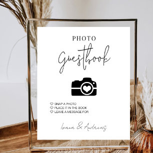 Póster Boda de fotografía de Rótulo invitado