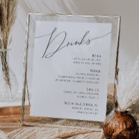 Boda de guiones Minimalistas y extravagantes menús