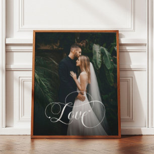 Póster Boda de la caligrafía de amor