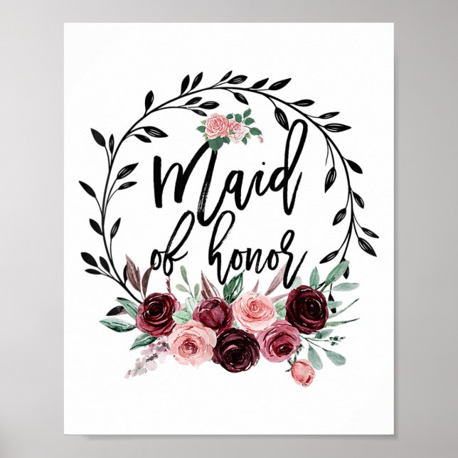Póster Boda De La Ducha De Honor Bachelorette P (Frente)