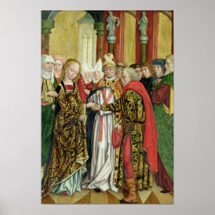Póster Boda de la Virgen, del altar de la bóveda, 1499