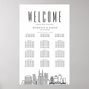 Póster Boda de Nashville   10 Tabla de asientos