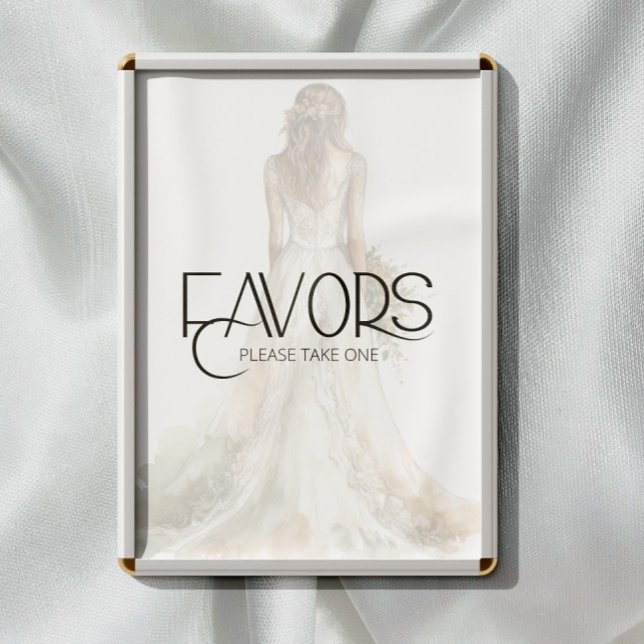 Póster Boda de novia Gown favores por favor tome (Subido por el creador)