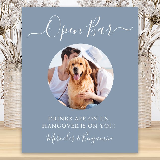 Póster Boda de perro con barra abierta azul polvoriento f (Subido por el creador)