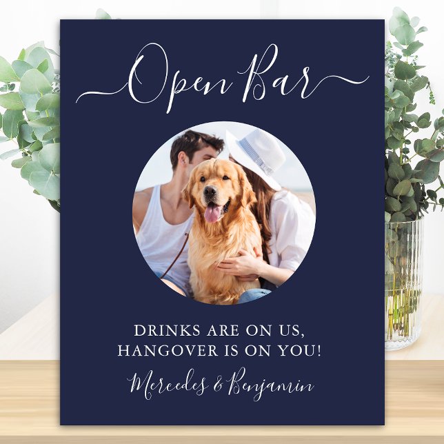 Póster Boda de perro mascota foto de Personalizado azul d (Subido por el creador)
