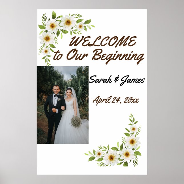 Póster boda de poster para cartón de labranza (Frente)