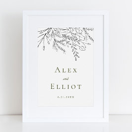 Póster Boda de Ramo Desbordante