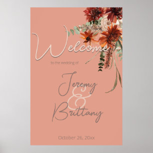 Póster Boda de roya de buho roya y nitrógeno de la piel f