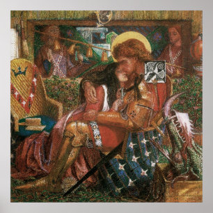Póster Boda de San Jorge, Princesa Sabra de Rossetti