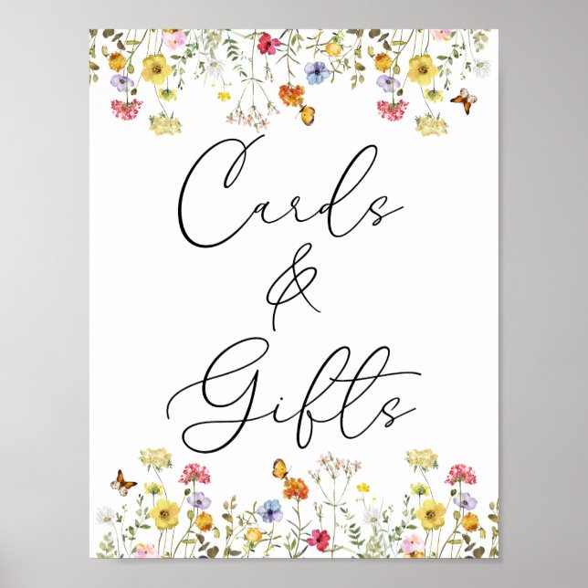 Póster Boda de Tarjetas Botánicas de Boho y Regalos de Fl (Frente)