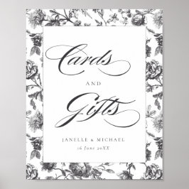 Póster Boda de tarjetas de regalo y tarjetas de regalo de