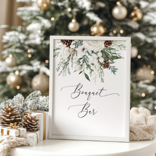 Póster Boda de Winter Bouquet Bar