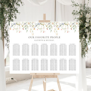 Póster Boda del Jardín Floral de Flores Silvestres 14 asi