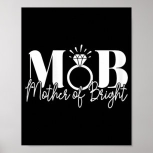 Póster Boda Del Partido De La Bachillerato Mamá De La Nov