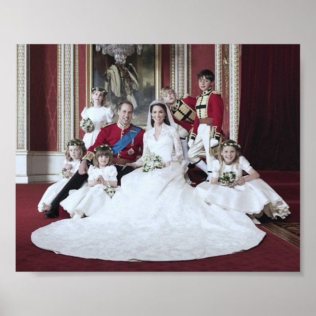 Póster Boda del Príncipe William y Catherine Middleton (Frente)