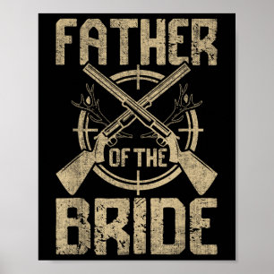 Póster Boda Divertido Padre De La Caza De Novias