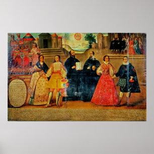 Póster Boda doble entre dos mujeres del inca