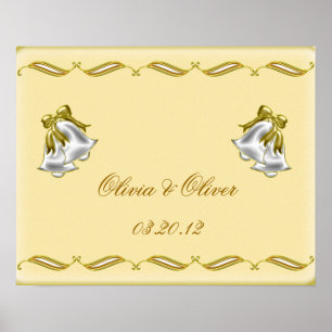 Póster Boda dorado