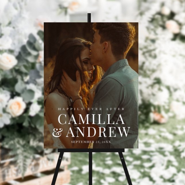 Póster Boda elegante con foto moderna (Subido por el creador)