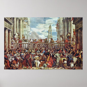 Póster Boda En Cana Por Veronese Paolo (Mejor Calidad)