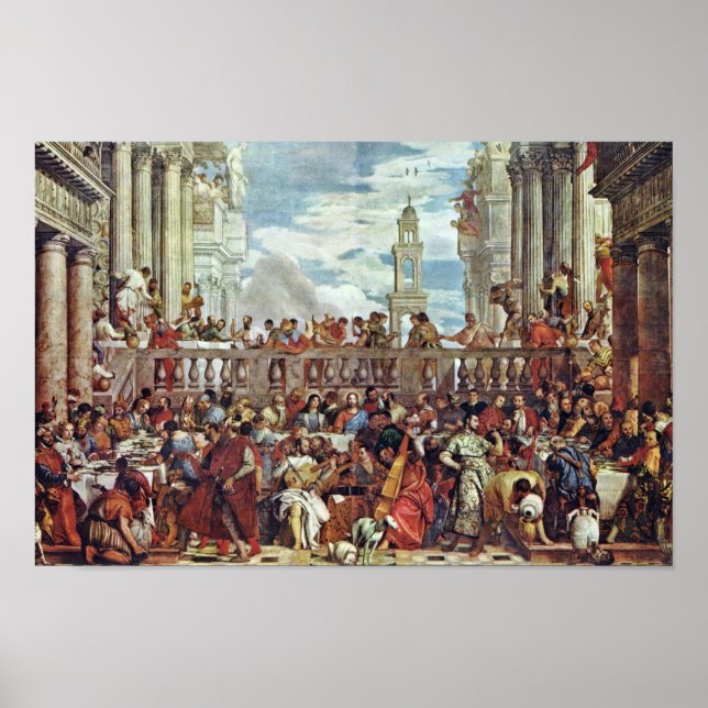 Póster Boda En Cana Por Veronese Paolo (Mejor Calidad) (Frente)