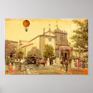 Póster Boda en la Capilla de Coimbras. Braga - Portugal