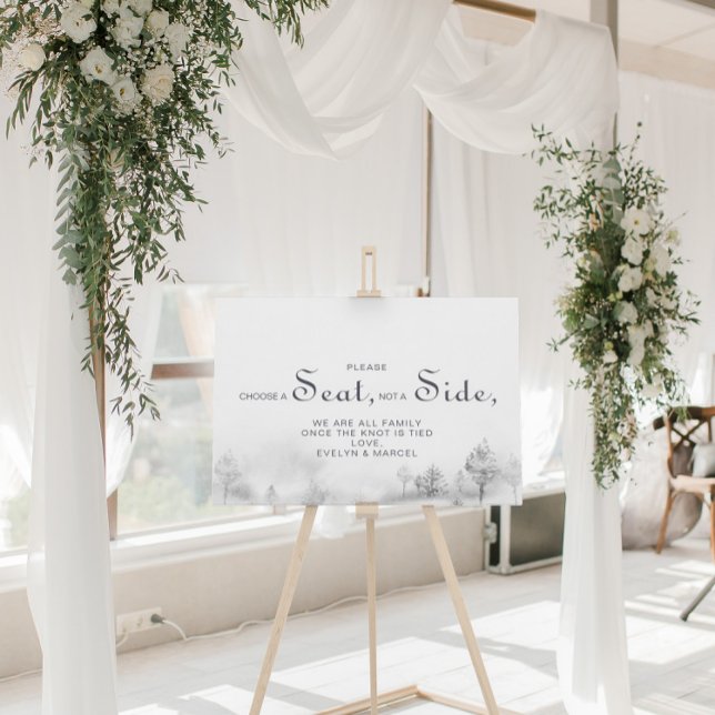Póster Boda en la montaña de invierno: elige un asiento,  (Subido por el creador)
